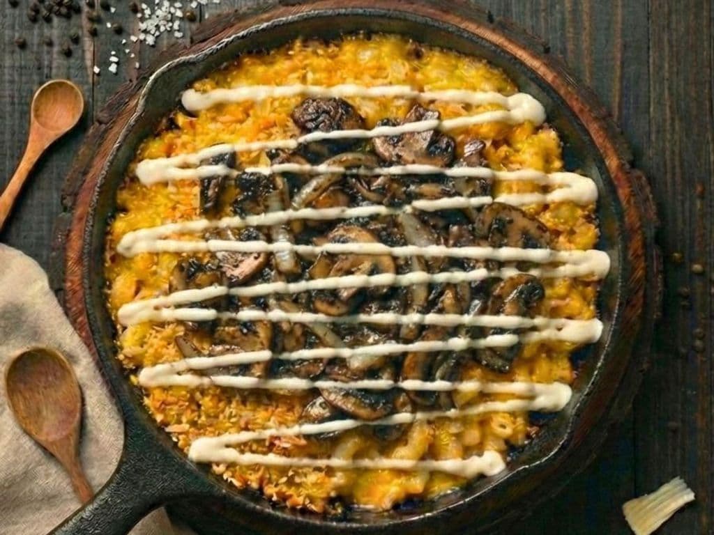 The Truffle-Pesto Mushroom Mac