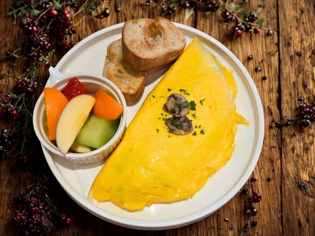 Truffle Mushroom & Brie Omelette