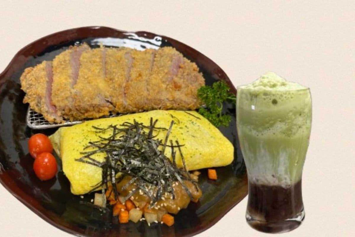 Gyukatsu Combo with Matcha Smoothie 日式吉列牛扒配宇治金時套餐