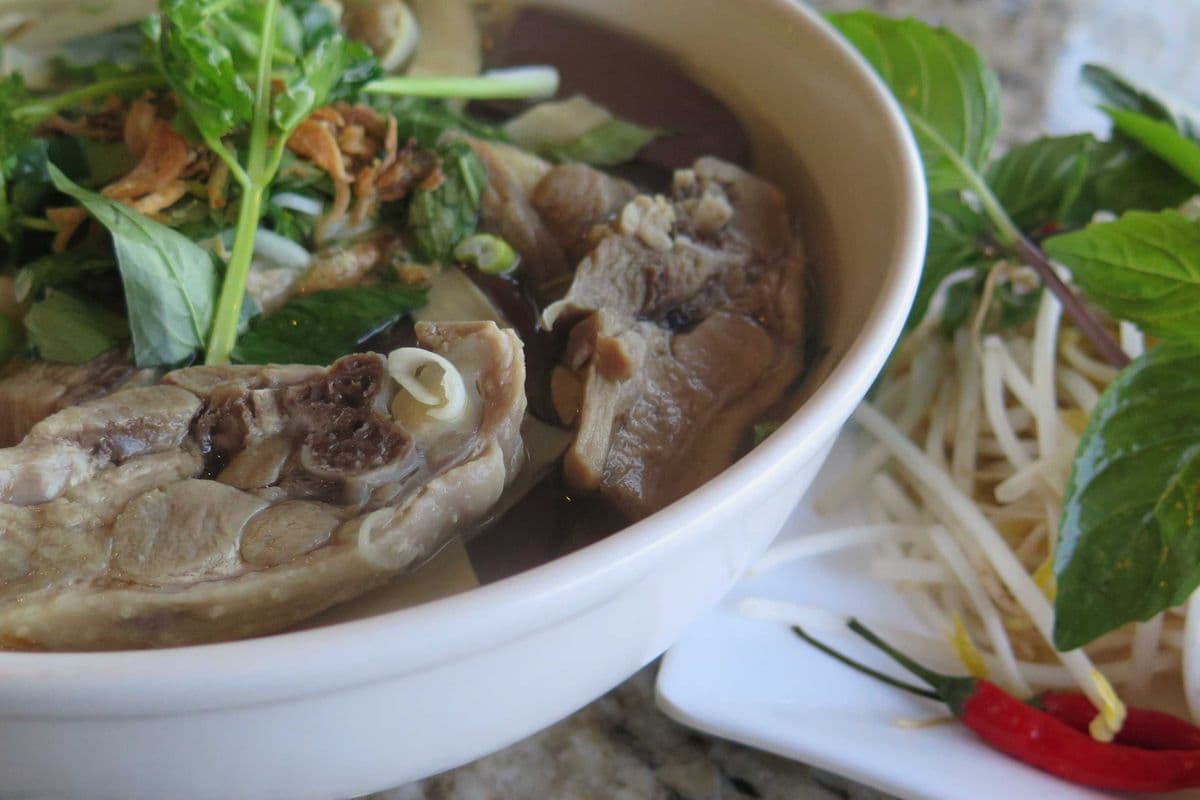 B4. Duck and Bamboo Shoot Noodle Soup - Bun Mang Vit