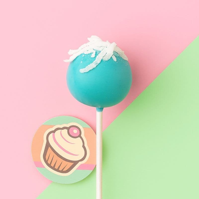 Blue Hawaii Cake pop