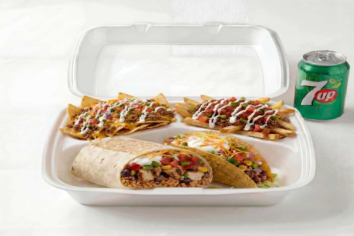 1x Taco 1x Burrito combo