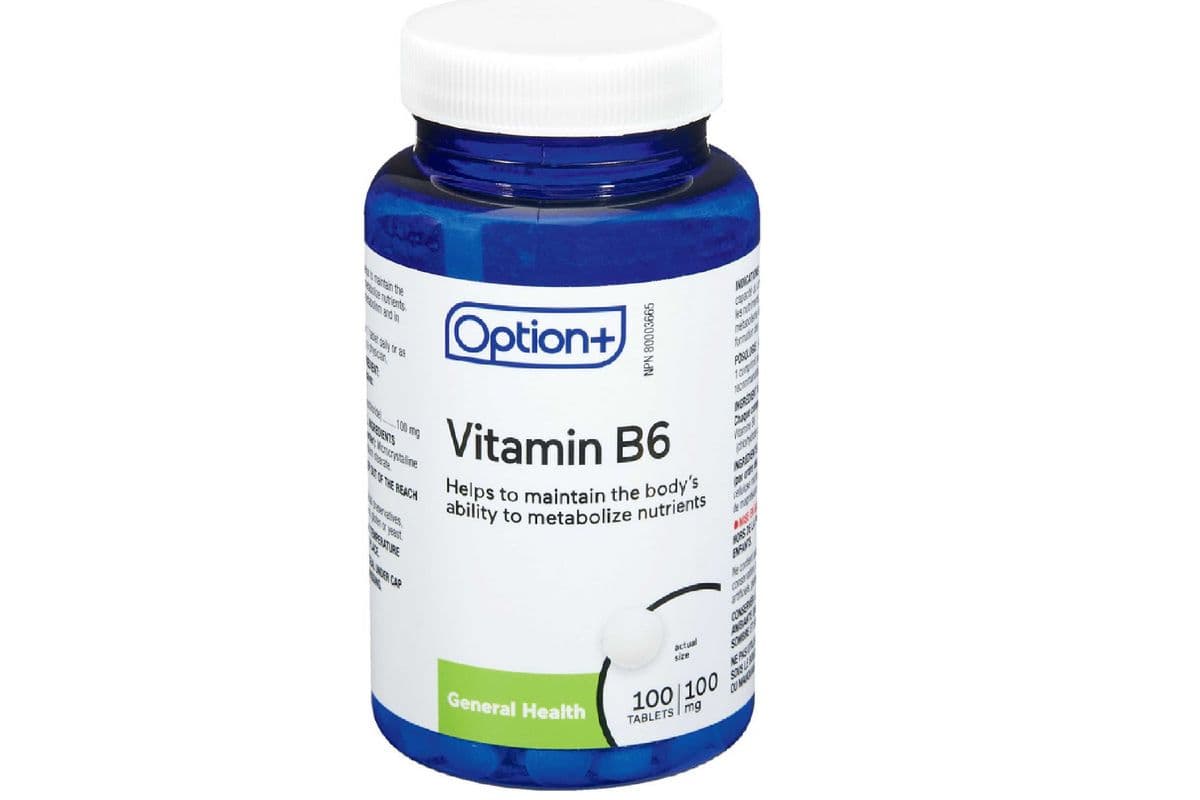 OPTION+ VITAMIN B6 1000MCG TABLETS 100 PACK (100 TABLETS)