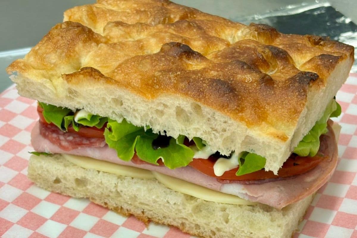 Mortadella and Salami Sandwich