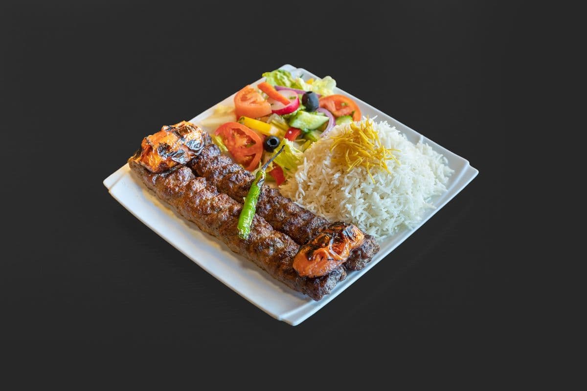 Beef or Chicken Kabob with Rice