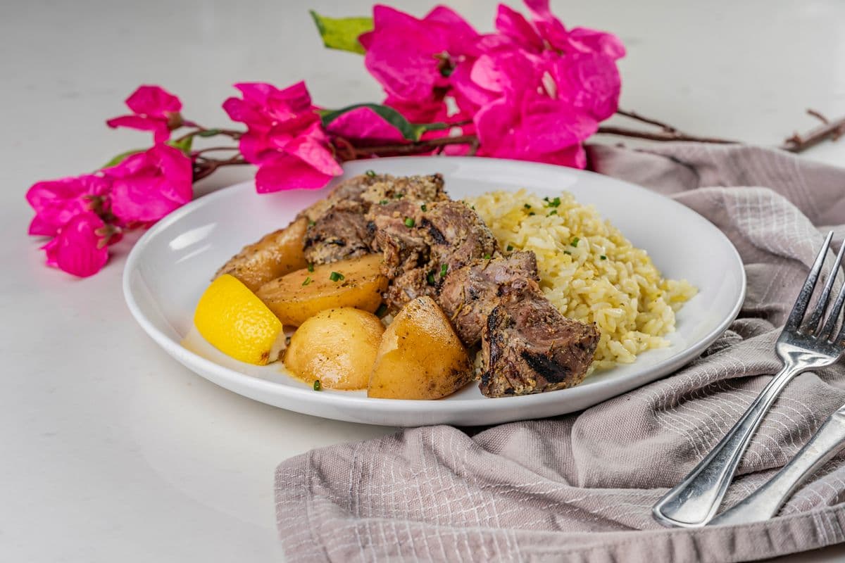 Beef Souvlaki Dinner