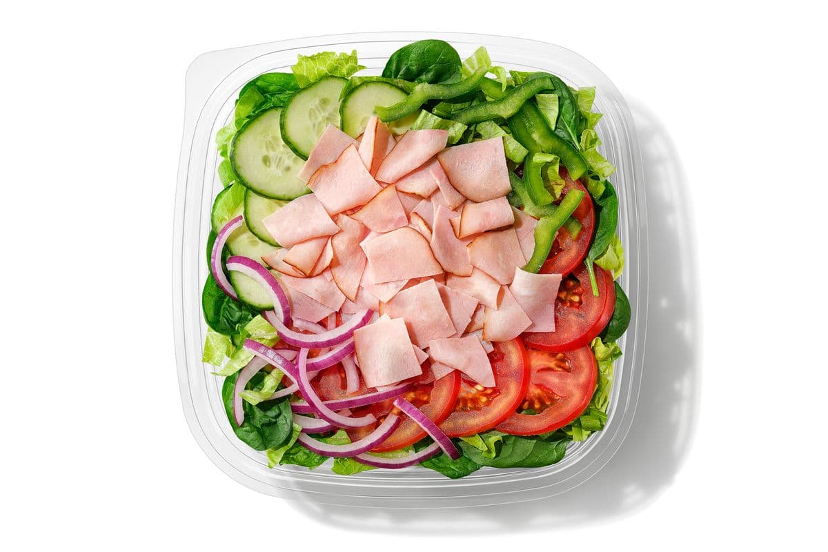 Salade au jambon forêt noire / Black Forest Ham Salad (110 Cals)