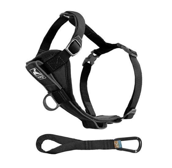 Kurgo Tru Fit Smart Harness Quick Release With Seatbelt Teather Black