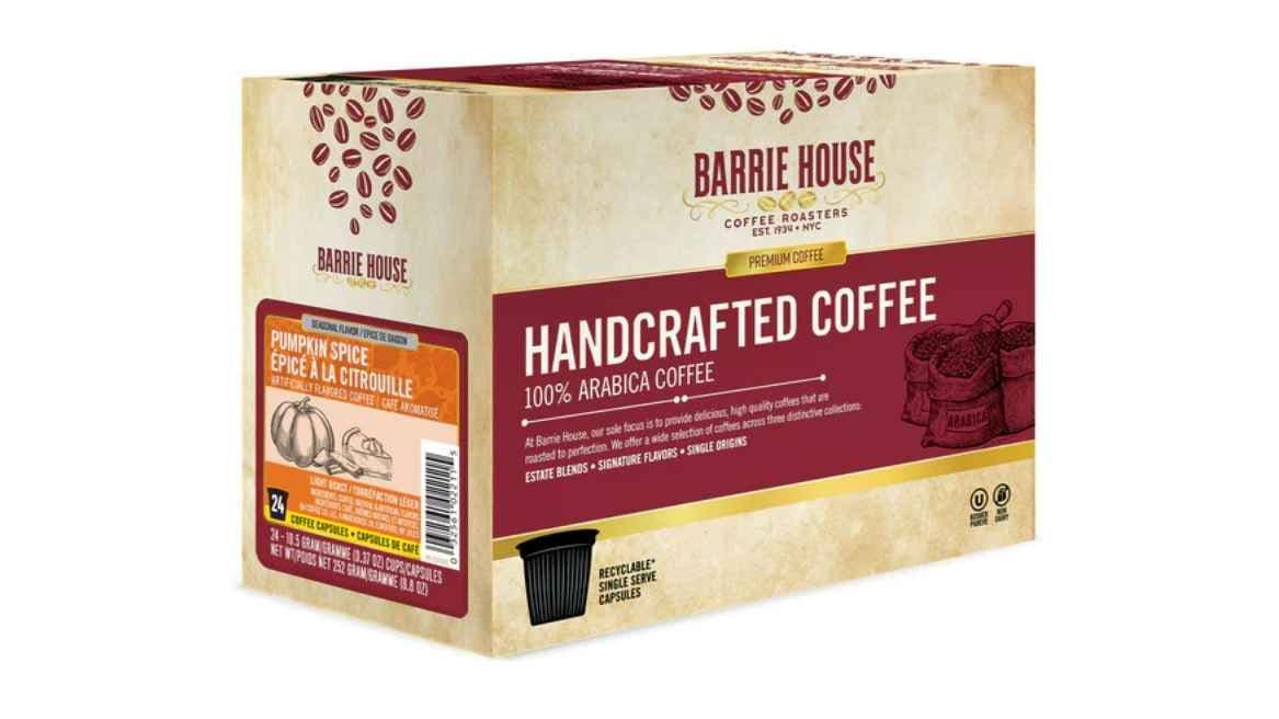 Barrie House Pumpkin Spice Single Serve Coffee