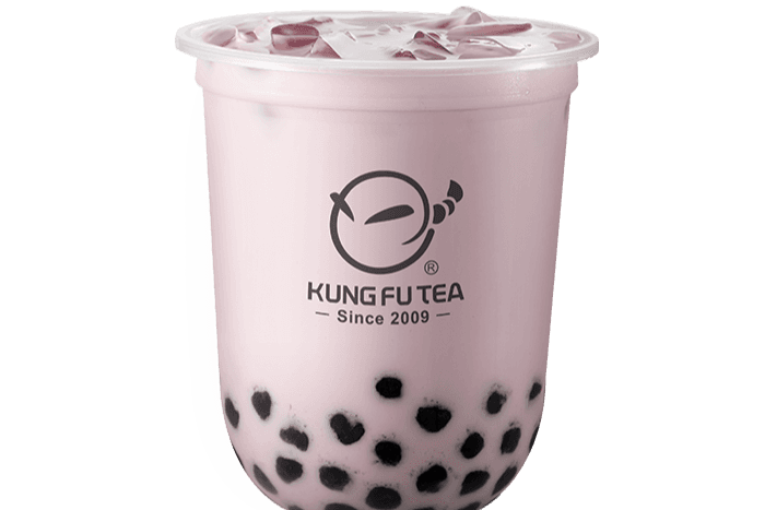 C13. Thé au lait taro frais avec perles / Fresh Taro Green Milk Tea (with Pearl)