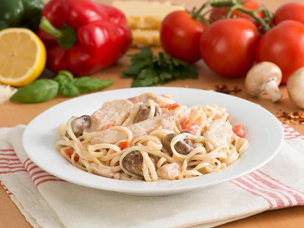 Linguine Chicken Tetrazzini