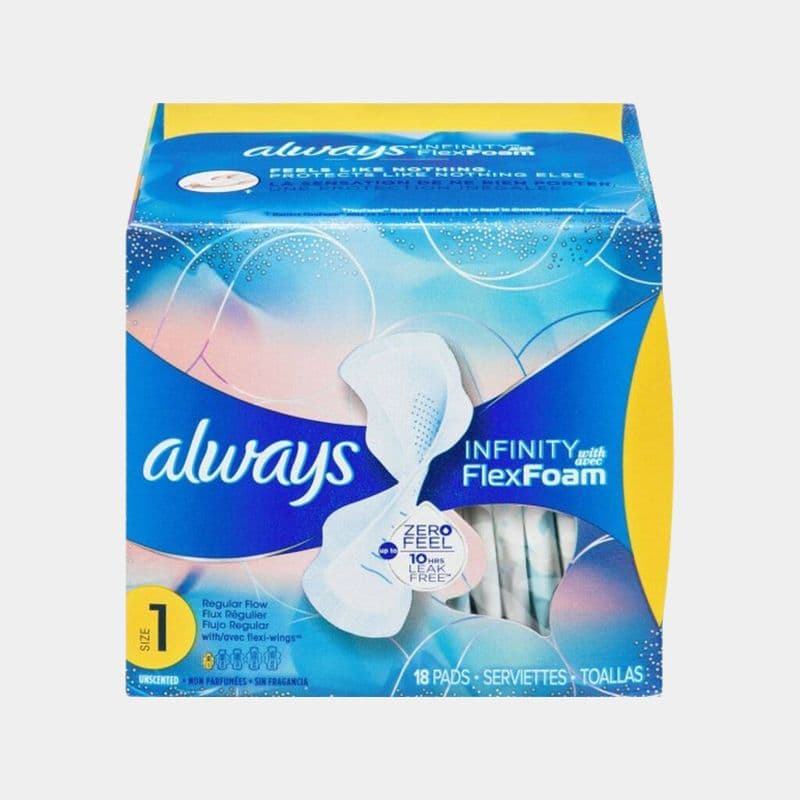 Always Infinity With Flex Foam Regular Flow (18 Pcs)