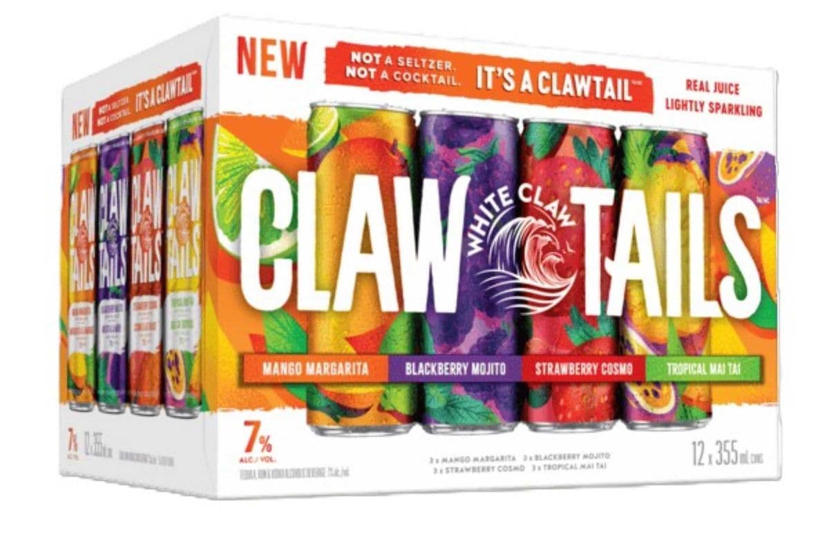 WHITE CLAW CLAWTAILS VARIETY PACK 12 CAN (1 x 12X355 ML)