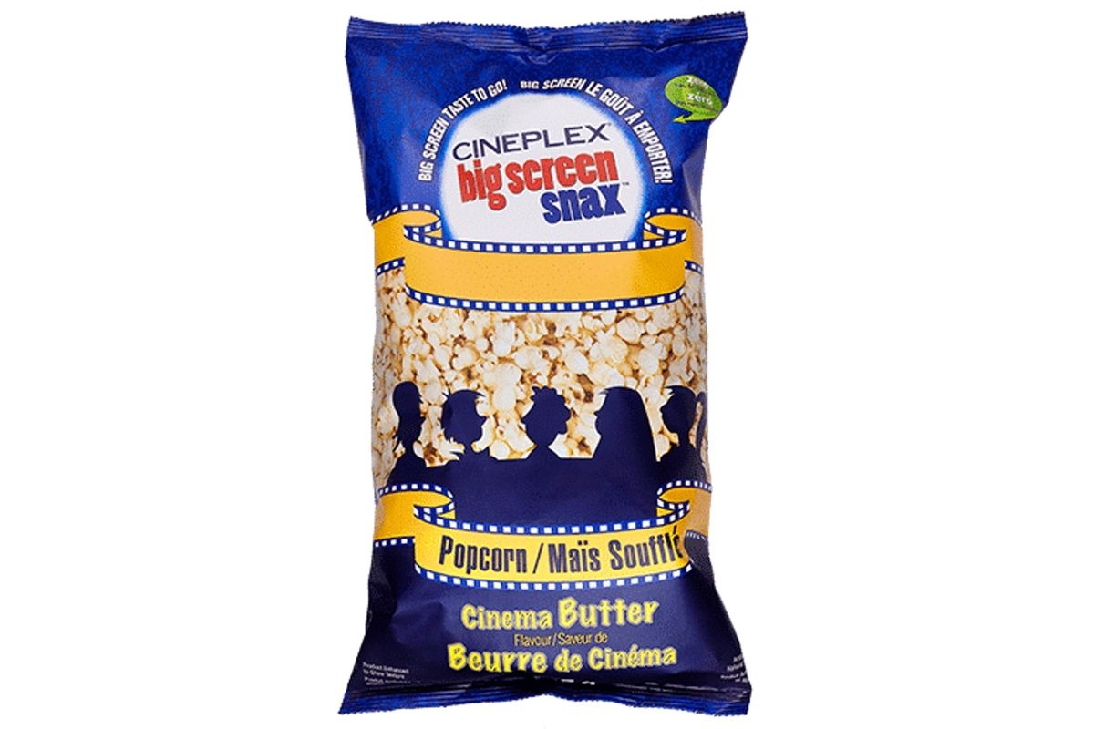 Cineplex Cinema Butter Popcorn Bag