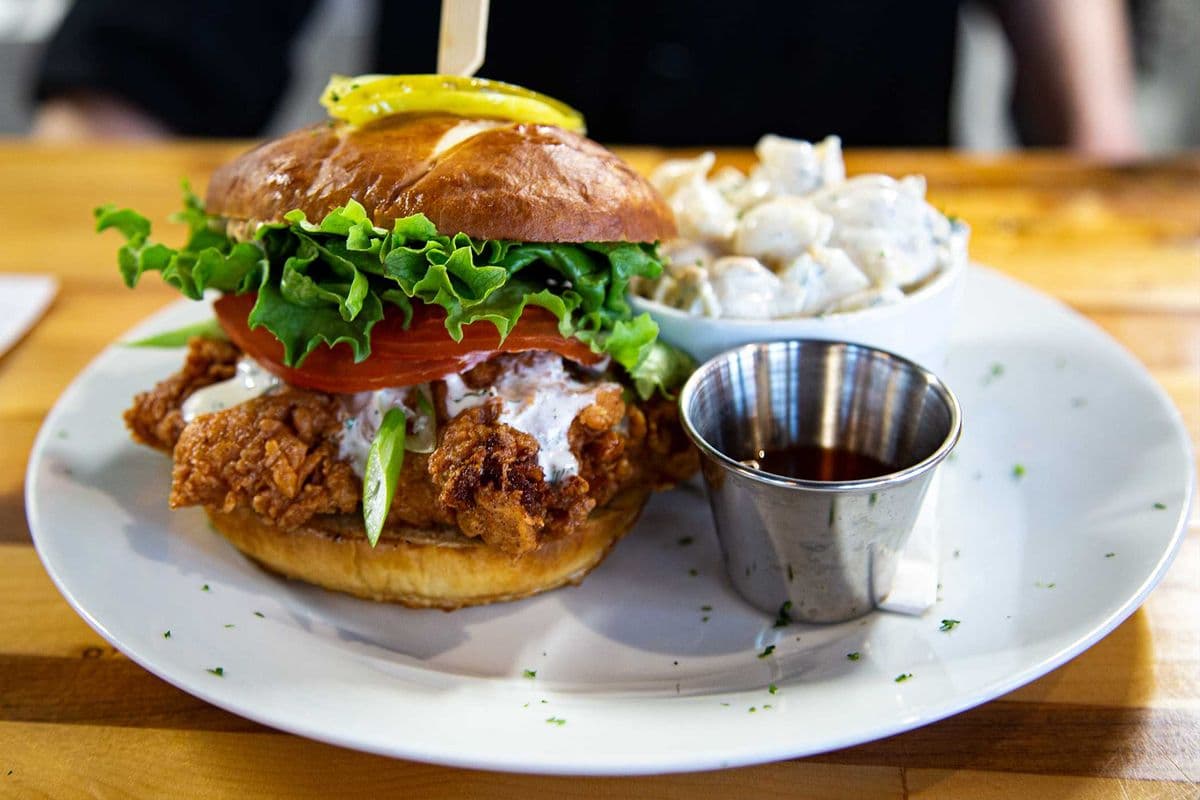 Taste The Sun Chicken Burger