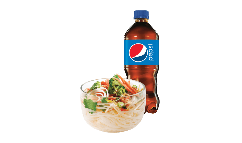 Mini Vegetable Soup & Bottled Drink Combo