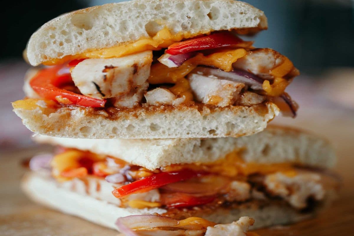 Chicken Cheddar BBQ Artisan Sandwich