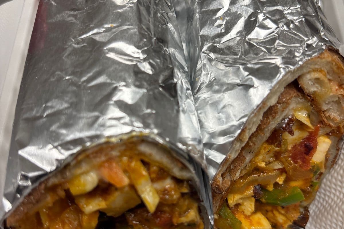 Paneer tikka wrap