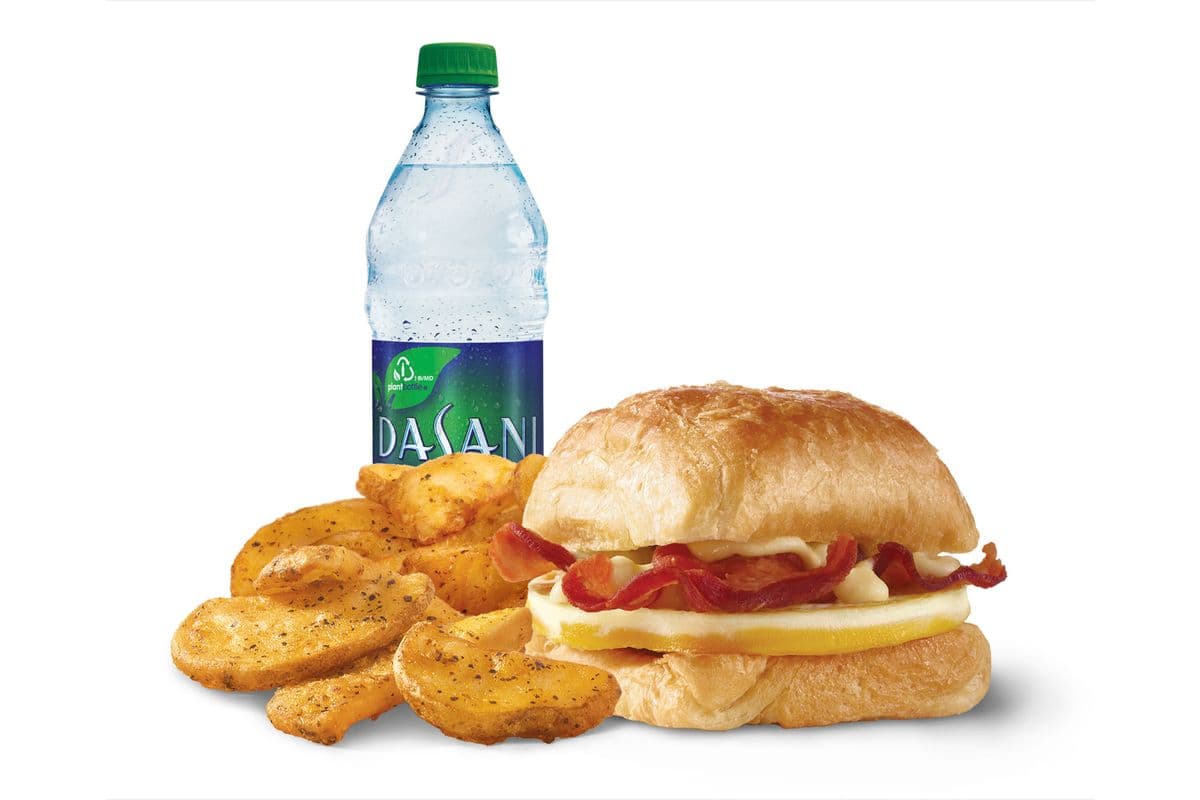 Bacon, Egg, and Swiss Croissant Combo (Cals: 660)