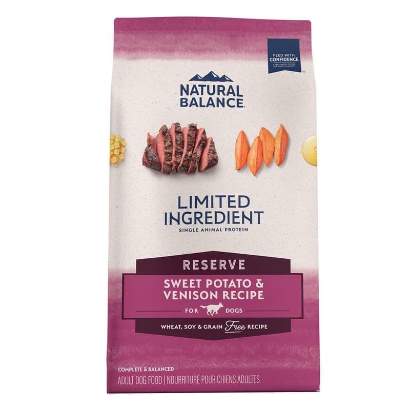 Natural Balance Limited Ingredient Diet Venison & Sweet Potato Adult Grain-Free Dry Dog Food 22-lb. Bag