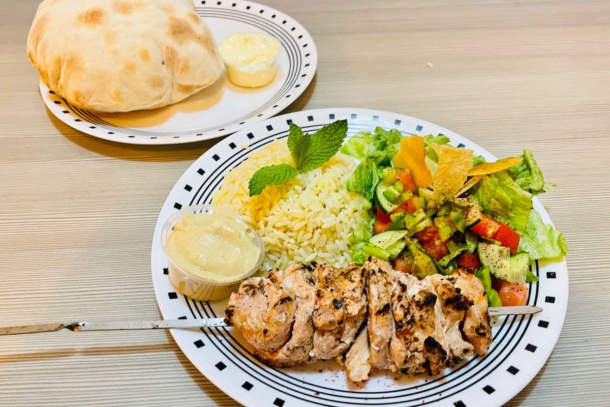 Shish Tawook Chicken Platter