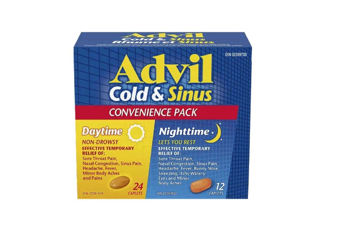 ADVIL COLD and SINUS DAY AND NIGHT CONVENIENCE PACK 18 TABLETS (18 tablets)