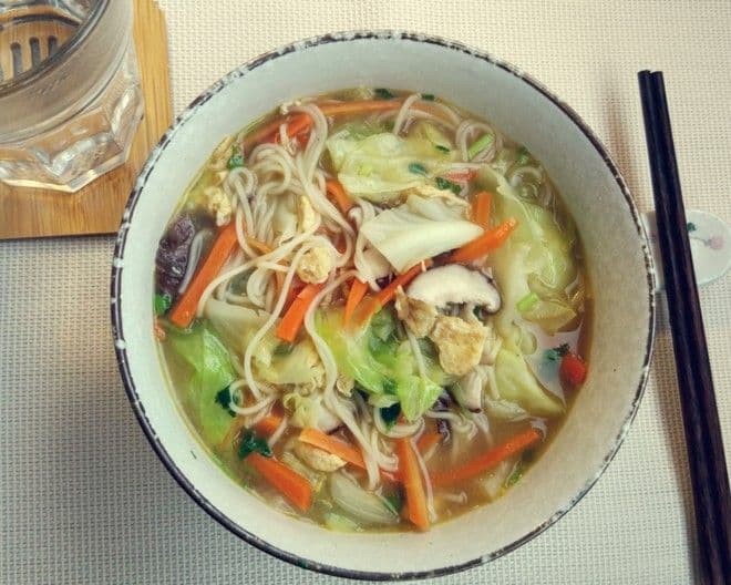 20. Noodle Soup with Vegetables