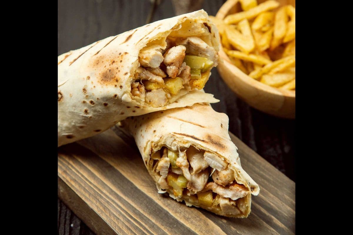 Authentic Chicken Shawerma Wrap (Home Recipe) (1wrap)