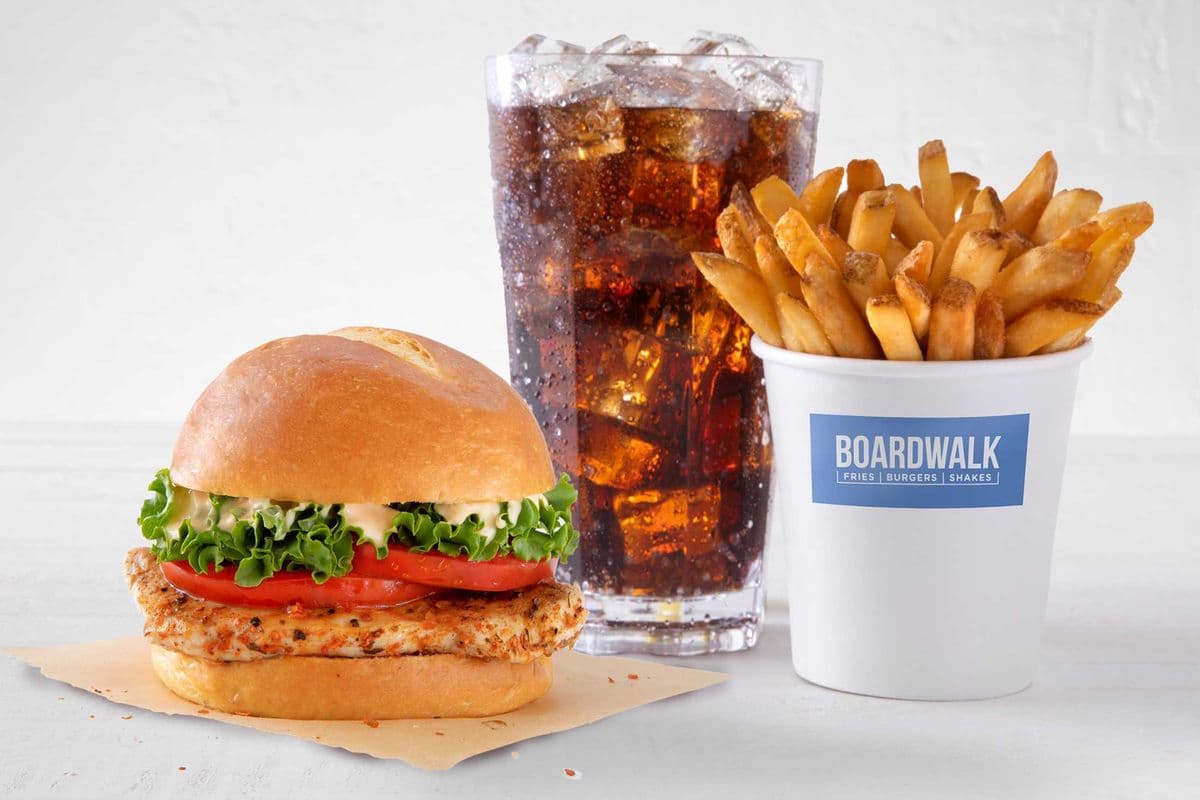 Grilled Chicken Burger Combo