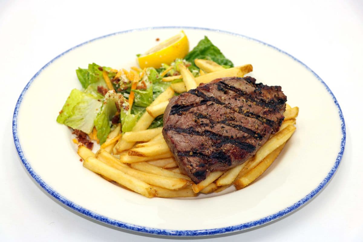 Steak, Caesar, and Fries