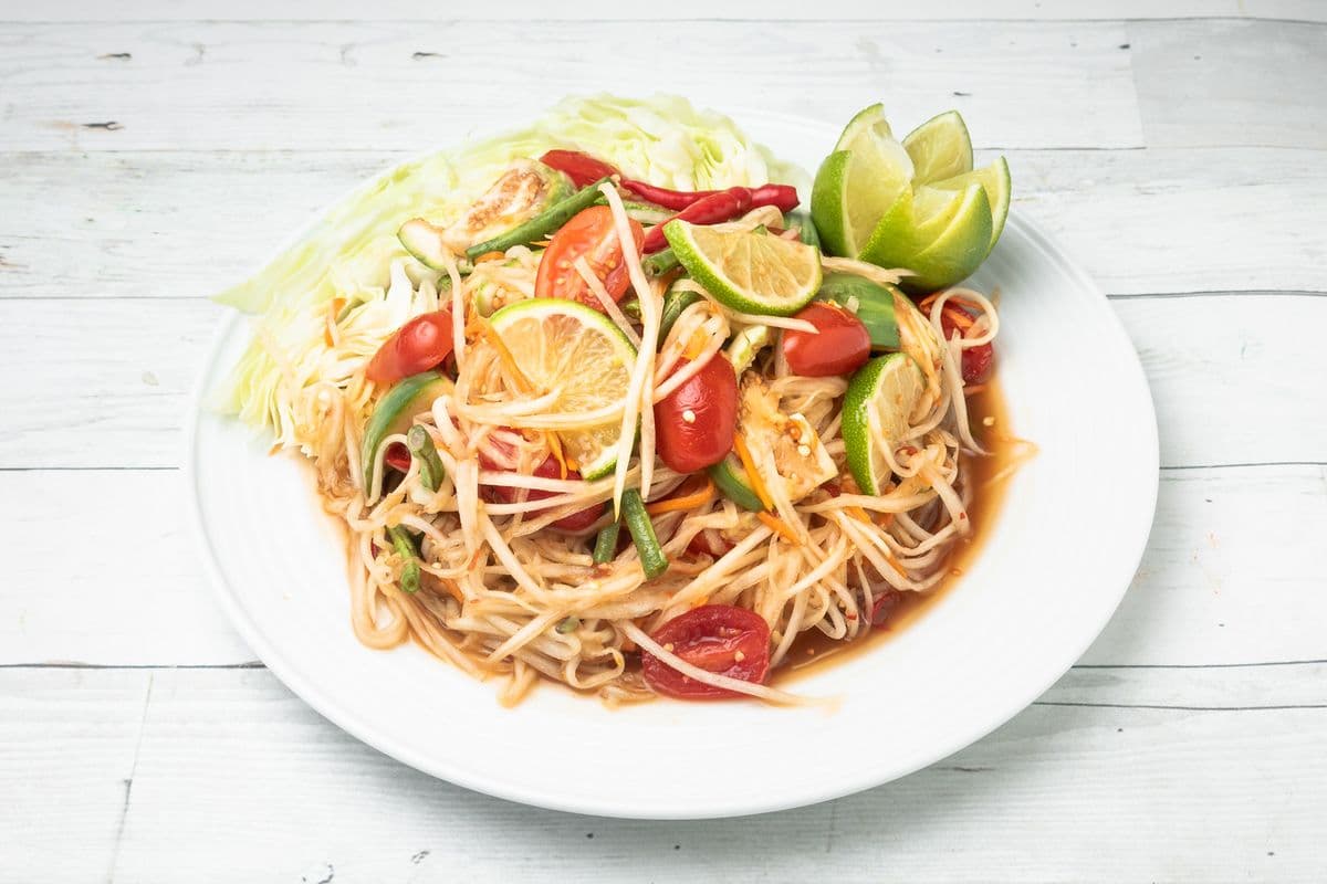Salade de Papaye Style Thai / Papaya Salad Thai Style