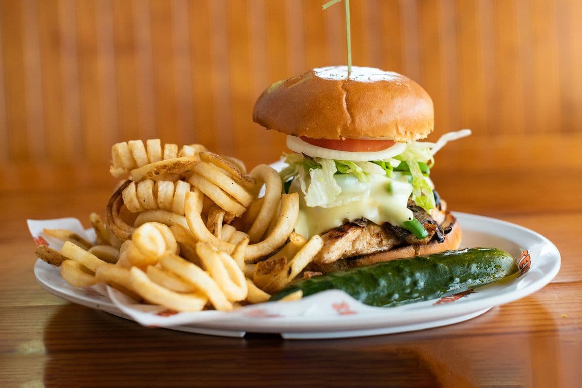 Smothered Chicken Sandwich