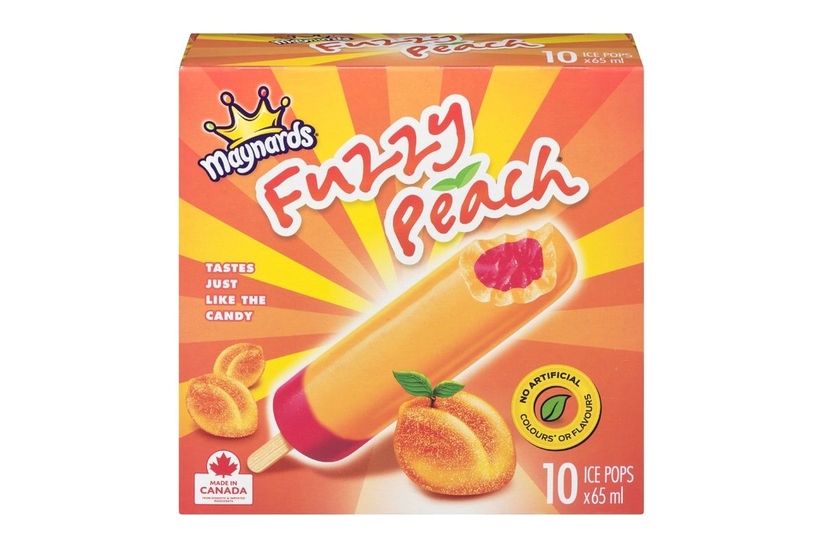 Maynards Fuzzy Peach Freeze Pops