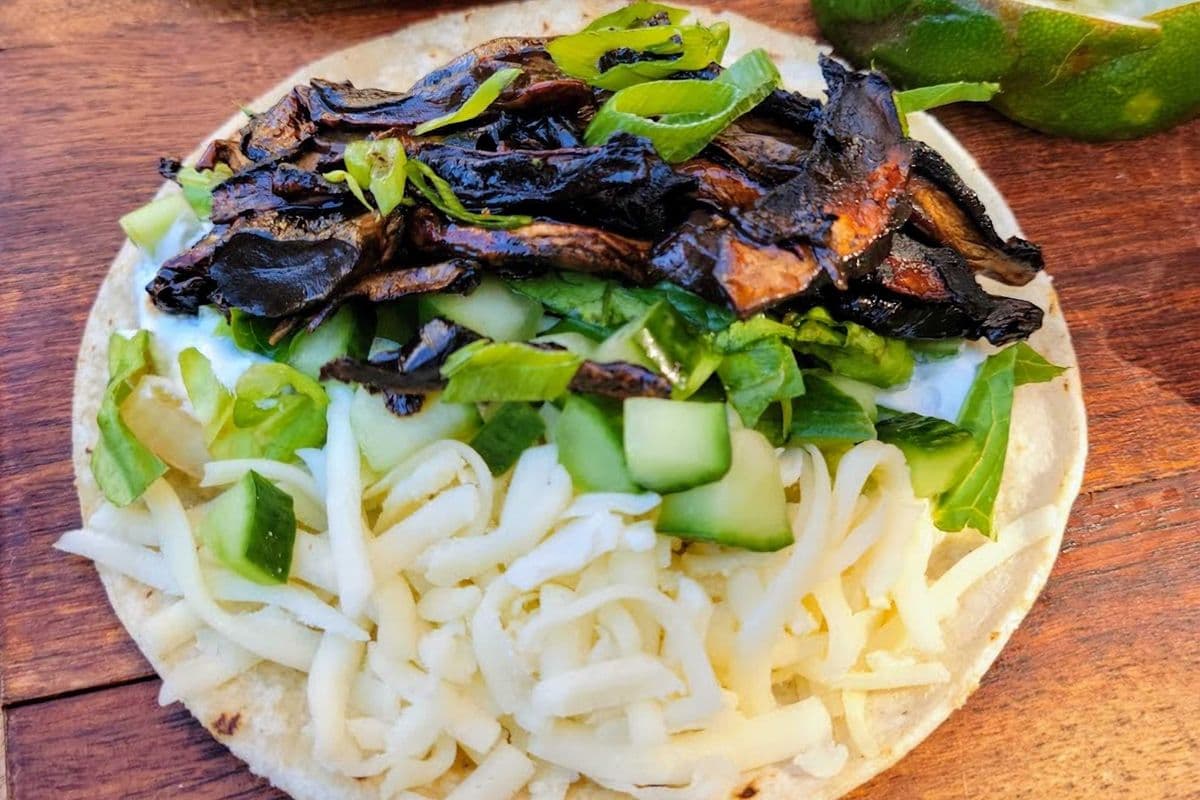 Garlic Mushroom Taco
