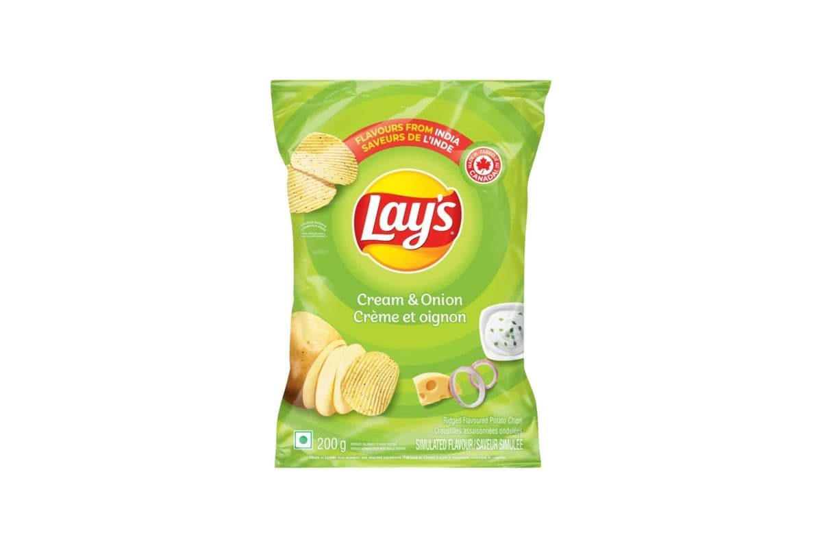 Lays Cream And Onion (200g) (270 Cal)