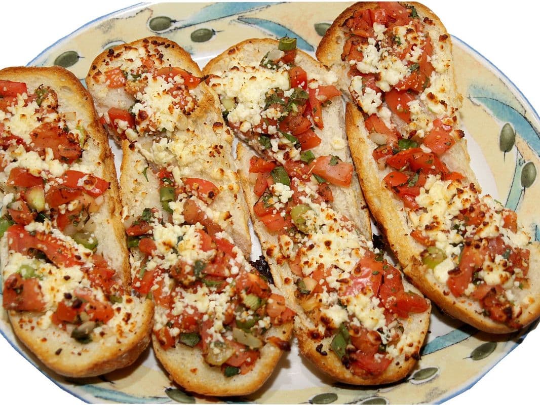 Full Greek Brushetta.