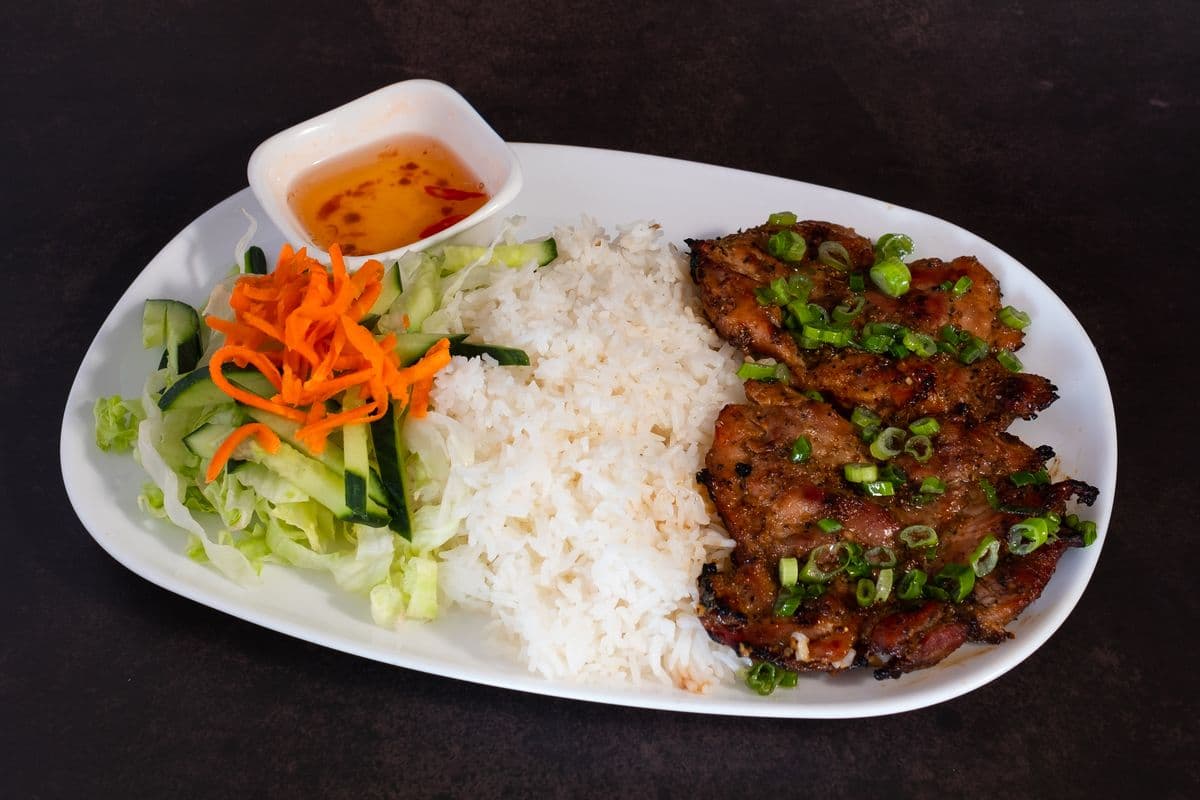 C9. Grilled Chicken Fillet with Rice - Com Ga