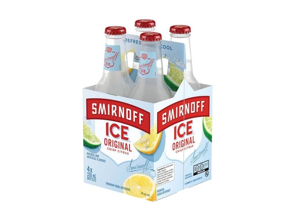 Smirnoff Ice 4pk Bottle