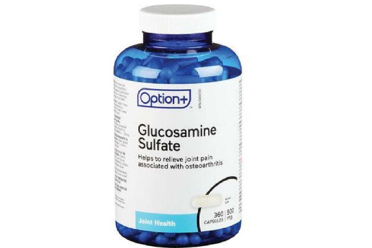 OPTION+ GLUCOSAMINE SULFATE 500MG CAPSULES 360 PACK (360 CAPSULES)