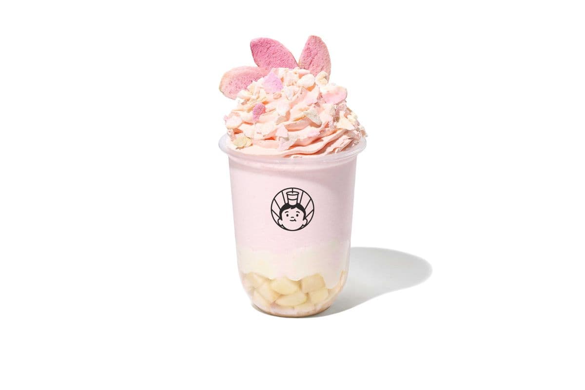 Peach Mochi Yogurt Smoothie