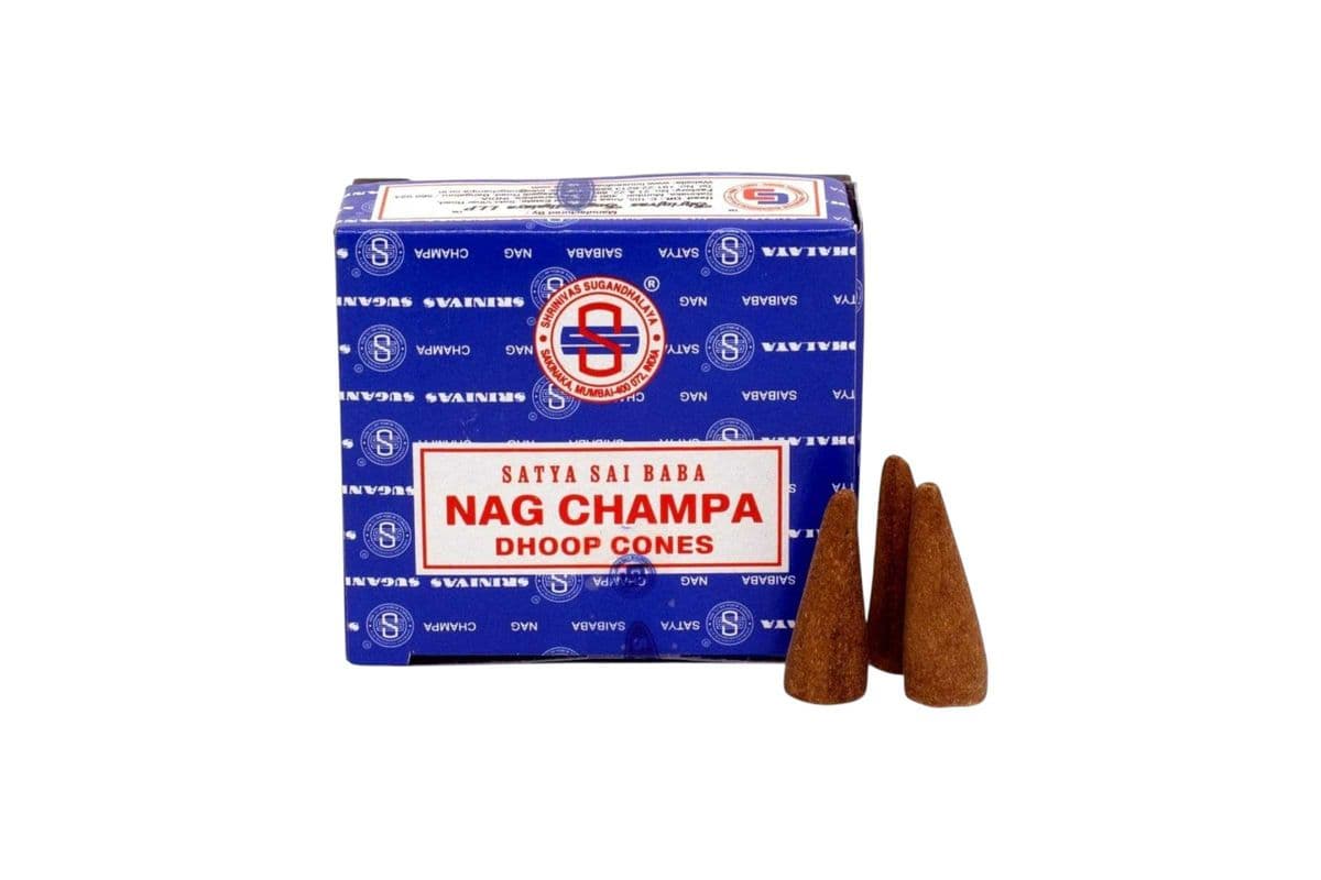 Satya Nag Champa Dhoop Cones (12 Cones)