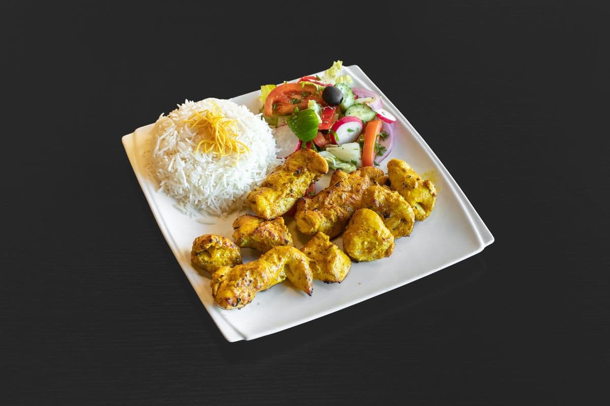 Chicken Souvlaki with Rice