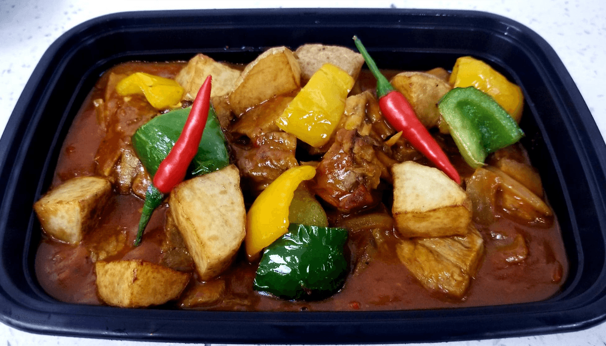B2. Beef Caldereta with Rice