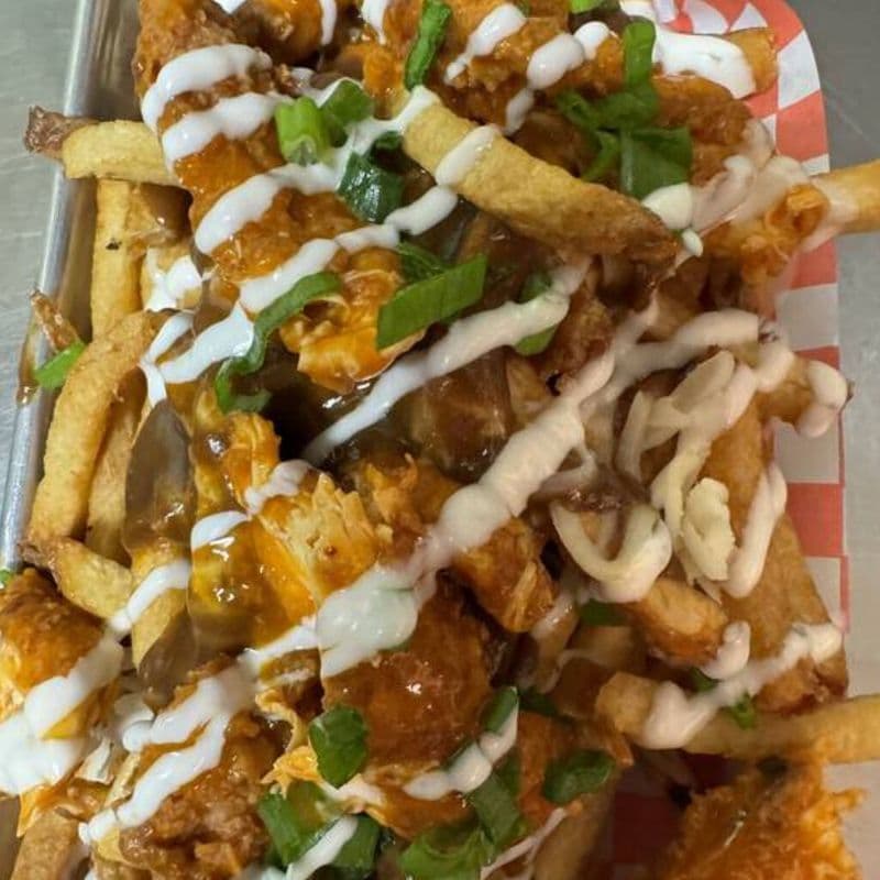 Buffalo Chicken Loaded Fries