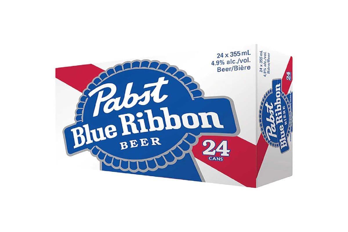 Pabst Blue Ribbon Beer 24 Cans (24 x 355ml)