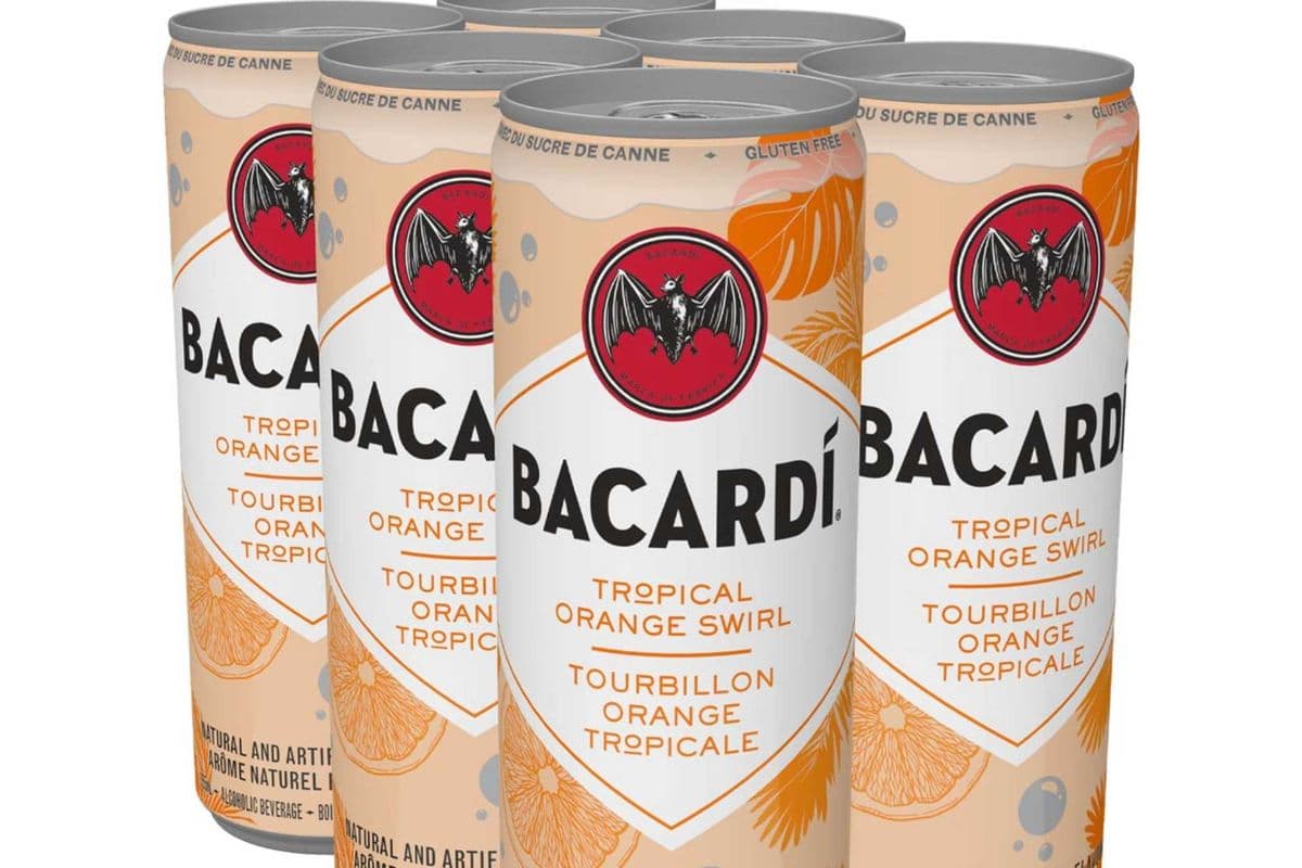 Bacardi Tropical Orange Swirl (6 x 355 ml Cans)