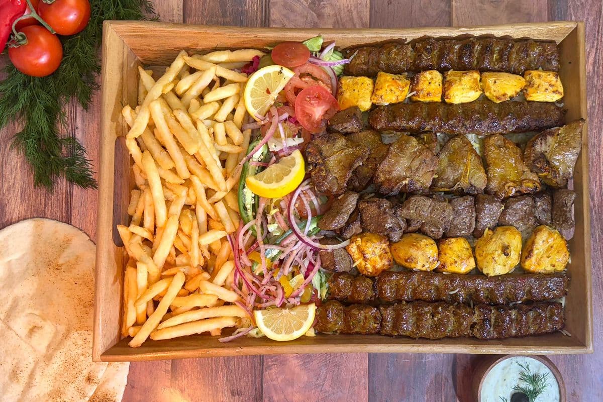 Family Mixed Kebab Platter F-2