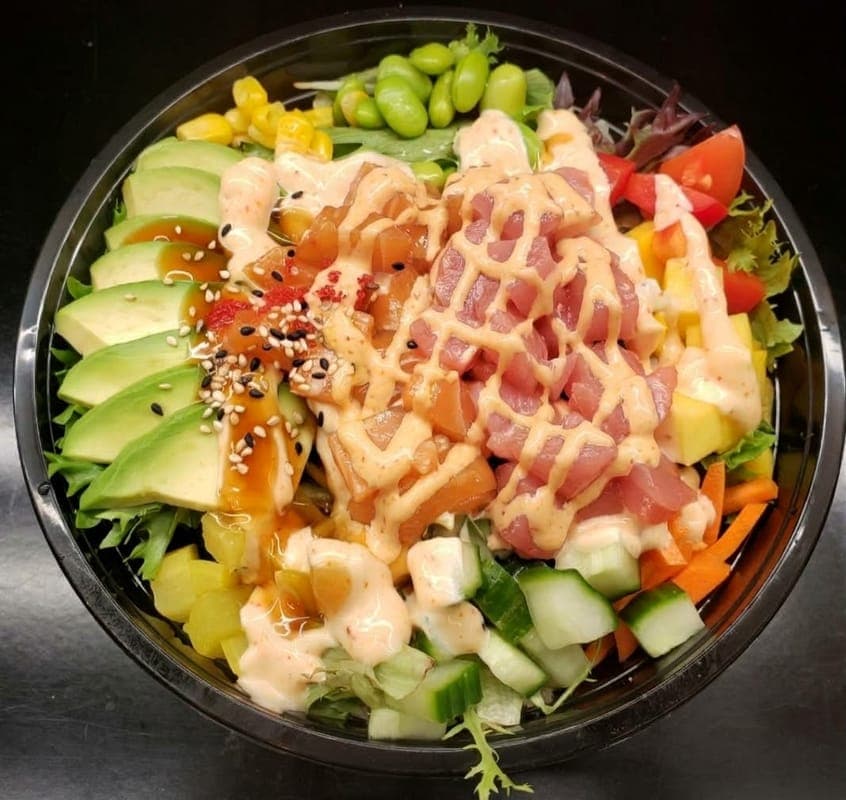 P7. Spicy Salmon & Tuna Poke