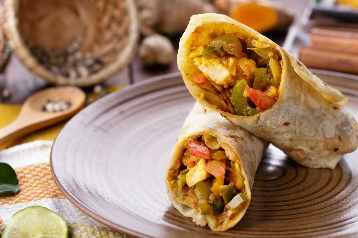 Roasted red pepper & cheese Wrap