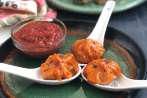 Tandoori Momos Chicken white